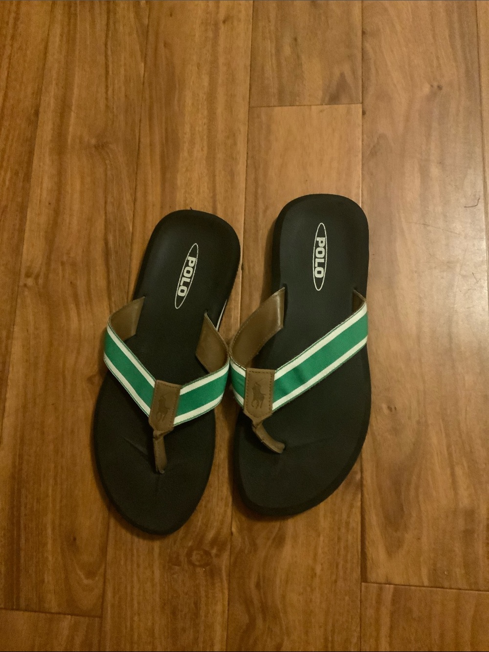Polo Ralph Lauren flip flops. Pre own good condition. Beach, pool & gym. Sz. 11